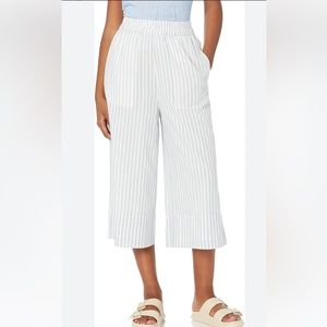 JOIE Hollis striped cotton culottes